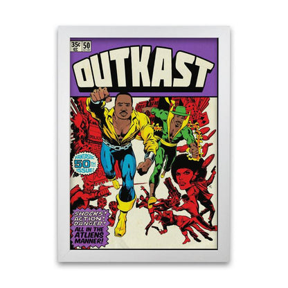 Dangerous outkast retro music poster framed wall art print