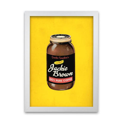 Jackie brown retro movie poster framed wall art print