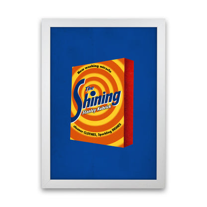 Shining Shot by David Redon Retro Movie Poster Framed Wall Art Print White Grain