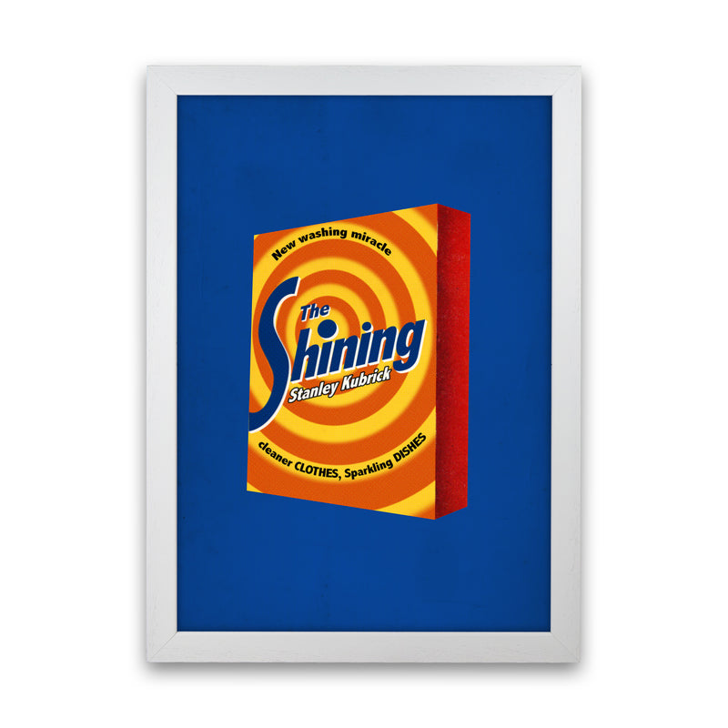Shining Shot by David Redon Retro Movie Poster Framed Wall Art Print White Grain