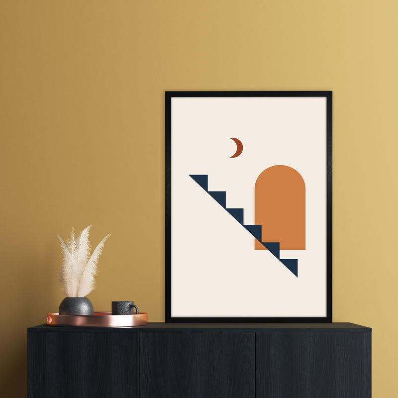 Minimal Geo Art Print by Essentially Nomadic A1 White Frame