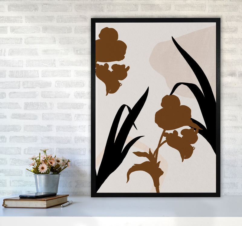 Abstract Leaf 3 Art Print by Essentially Nomadic A1 White Frame