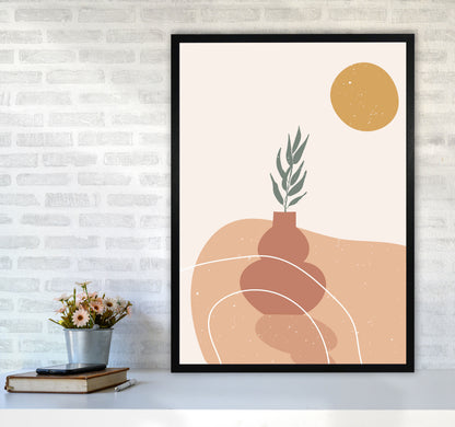 Vase Botanical Art Print by Essentially Nomadic A1 White Frame