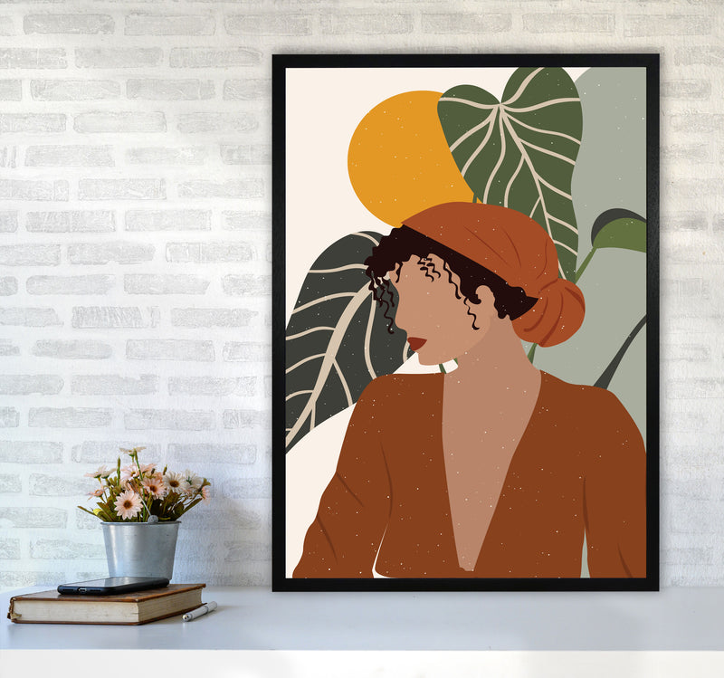 Girl Boho Art Print by Essentially Nomadic A1 White Frame