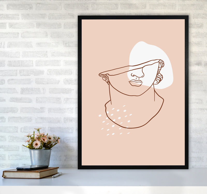 Greek Head Art Print by Essentially Nomadic A1 White Frame