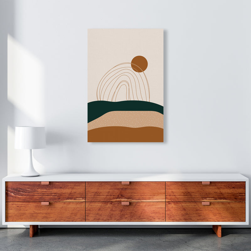 Abstract Rainbow Landscape Art Print by Essentially Nomadic A1 Canvas