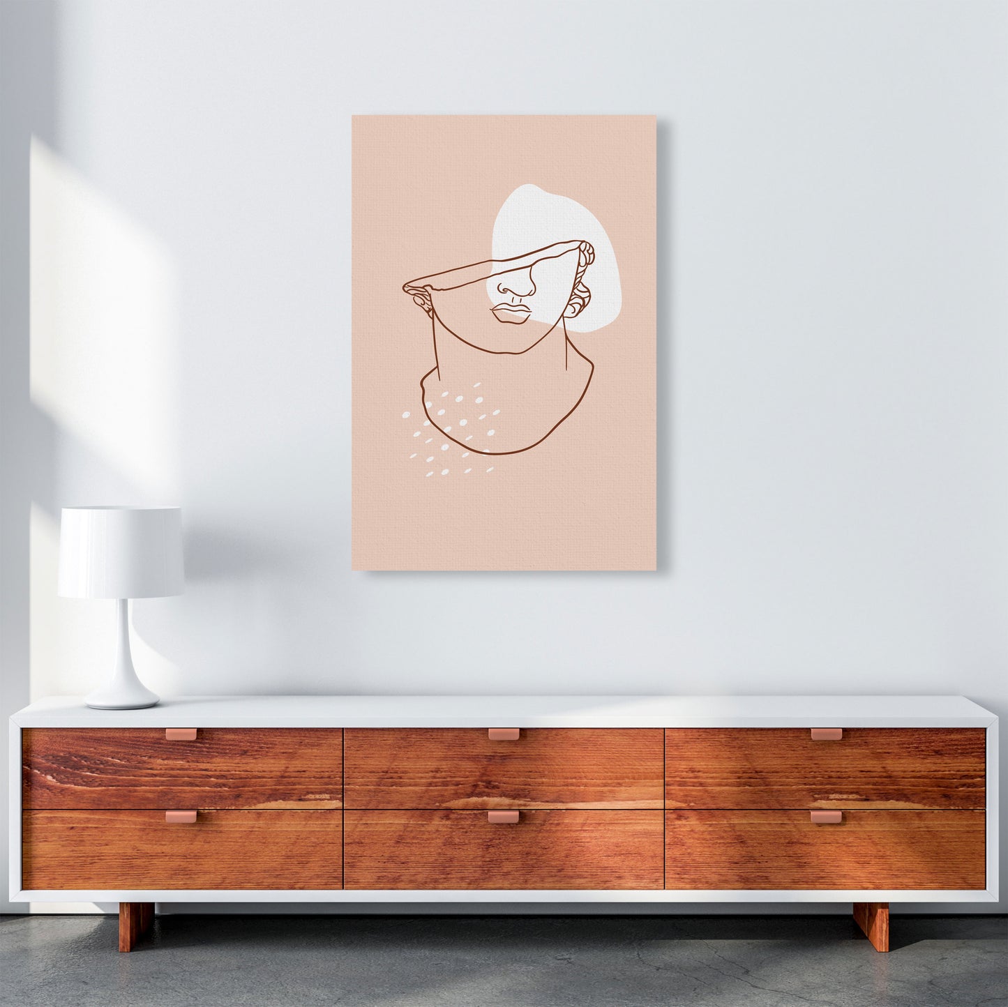 Greek Head Art Print by Essentially Nomadic A1 Canvas