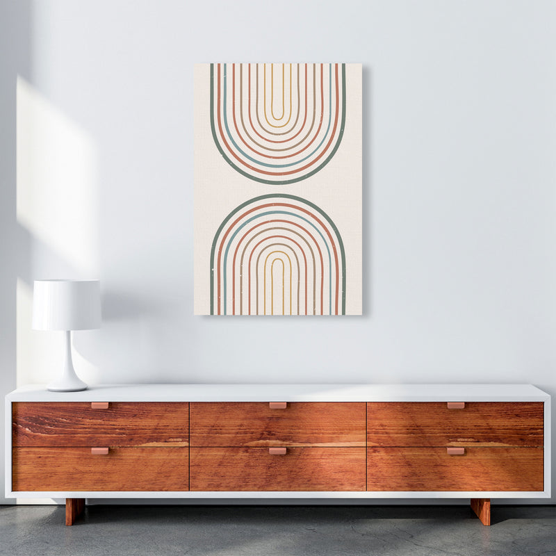 Mid Century Rainbow Art Print by Essentially Nomadic A1 Canvas