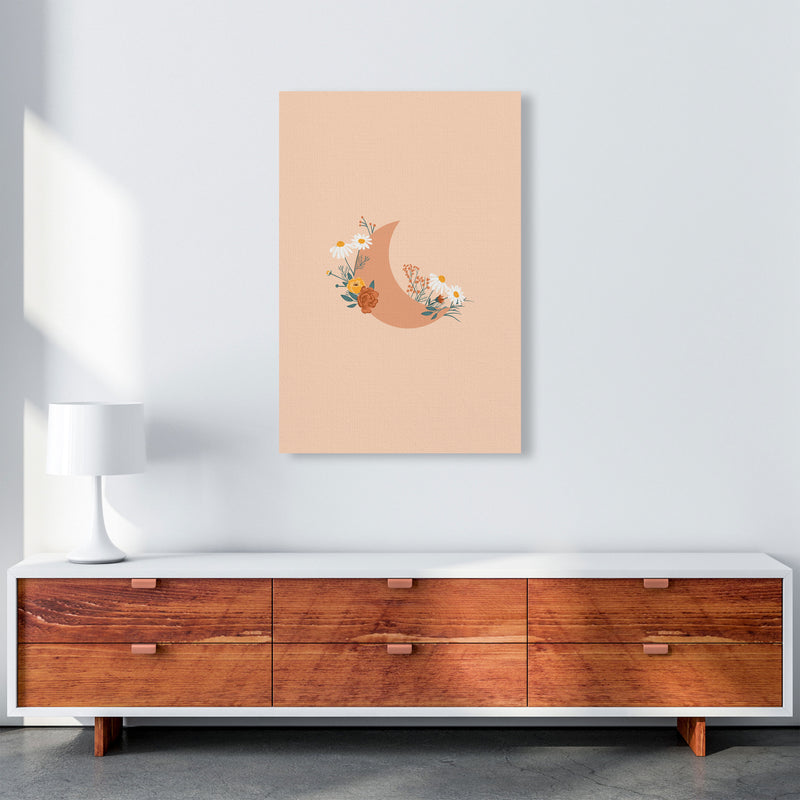 Moon Crescent Floral Art Print by Essentially Nomadic A1 Canvas