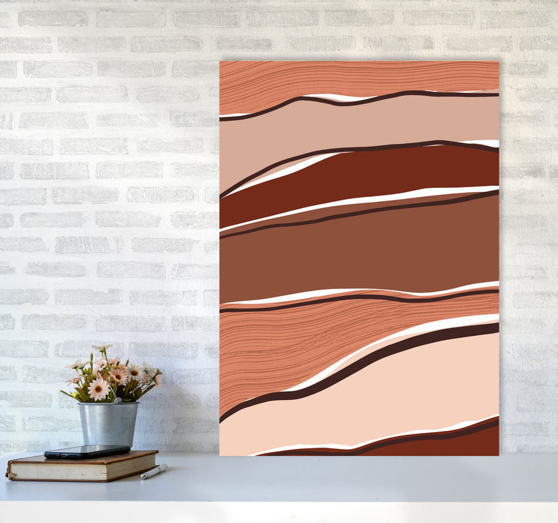 Abstract Stripes Art Print by Essentially Nomadic A1 Black Frame