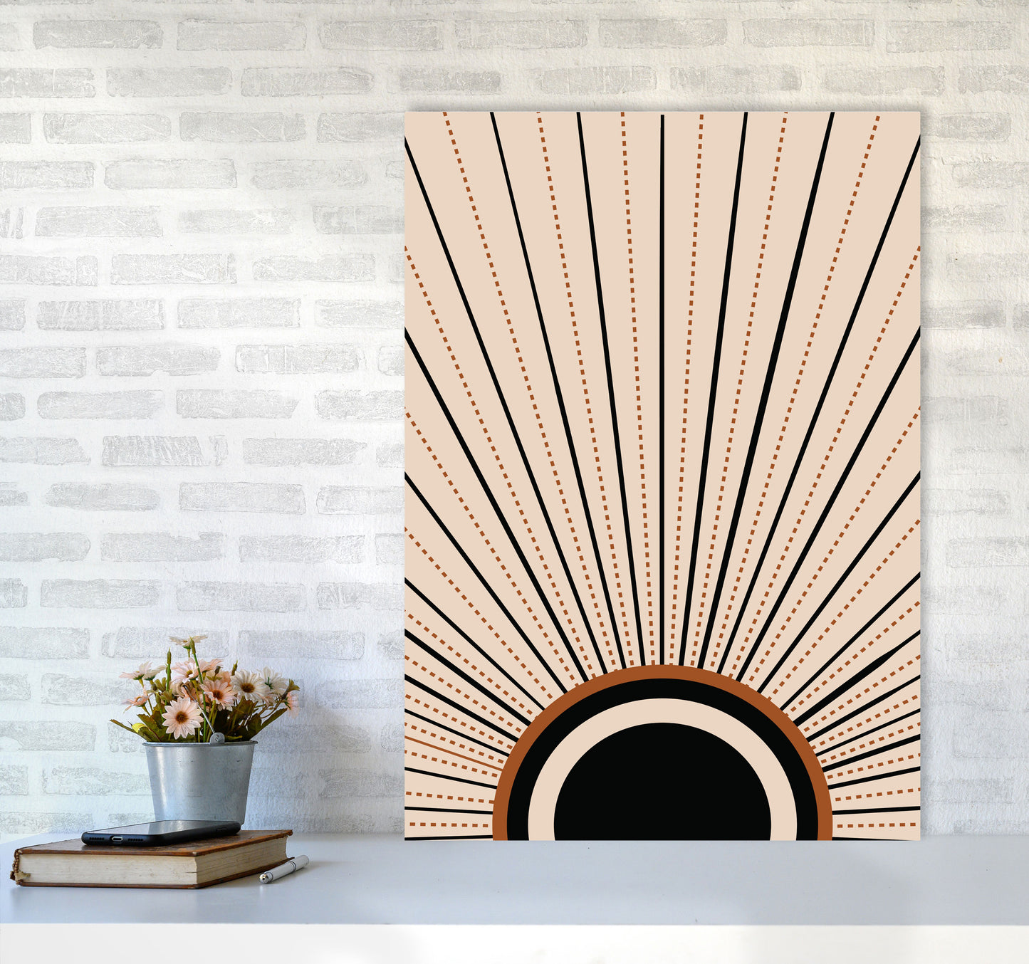 Boho Sunrise 2 Art Print by Essentially Nomadic A1 Black Frame