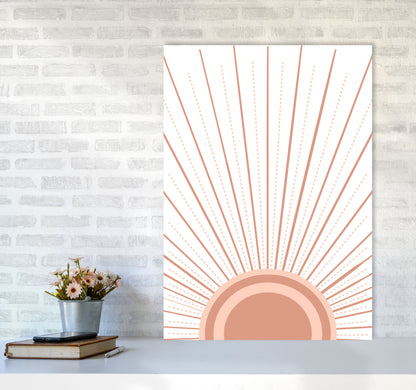 Boho Sunrise Art Print by Essentially Nomadic A1 Black Frame