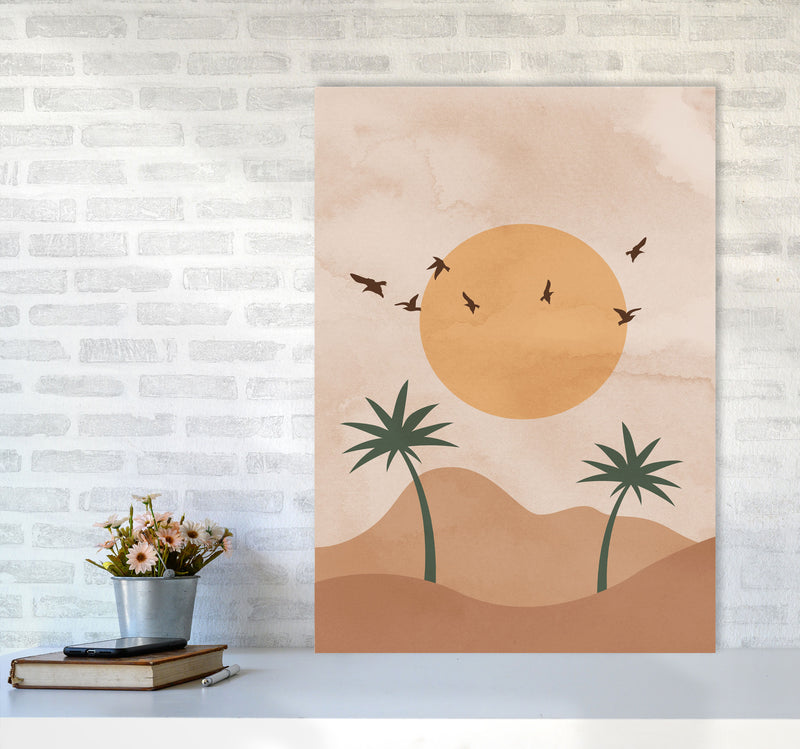 Desert Palm Art Print by Essentially Nomadic A1 Black Frame