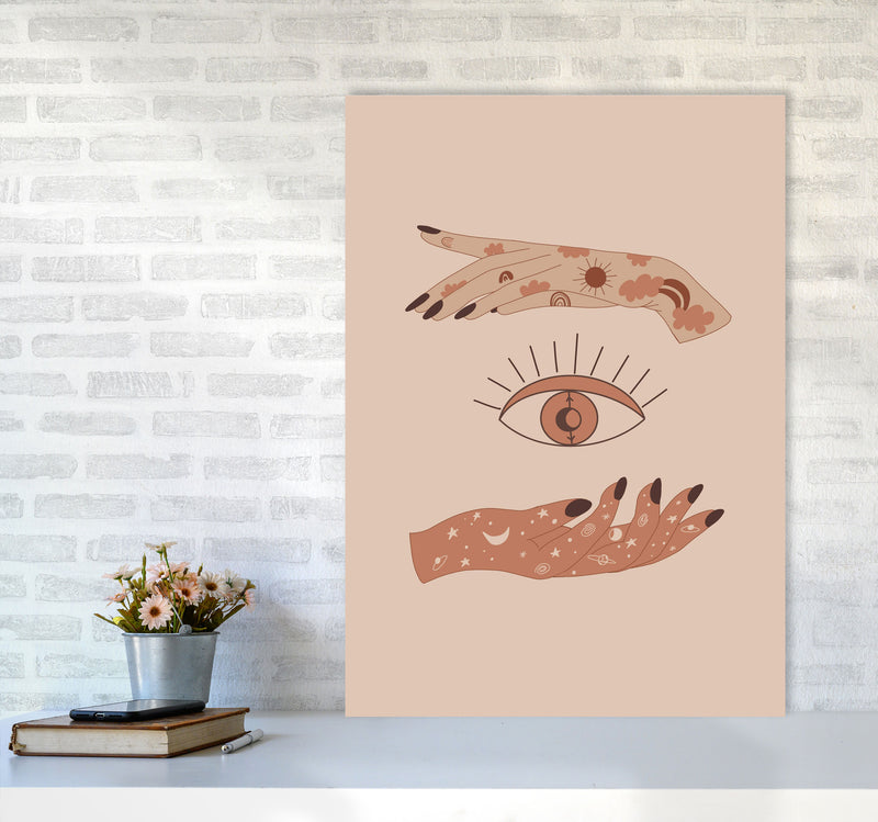 Mystical Celestial Eye Art Print by Essentially Nomadic A1 Black Frame