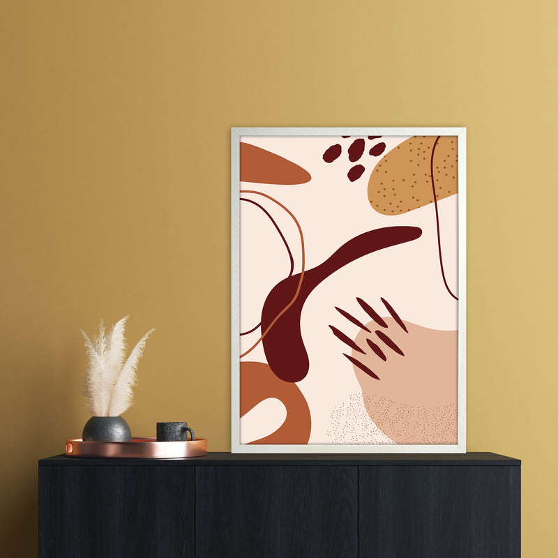 Abstract Shapes 2 Art Print by Essentially Nomadic A1 Oak Frame