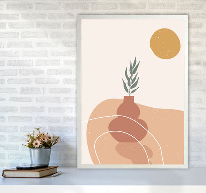 Vase Botanical Art Print by Essentially Nomadic A1 Oak Frame