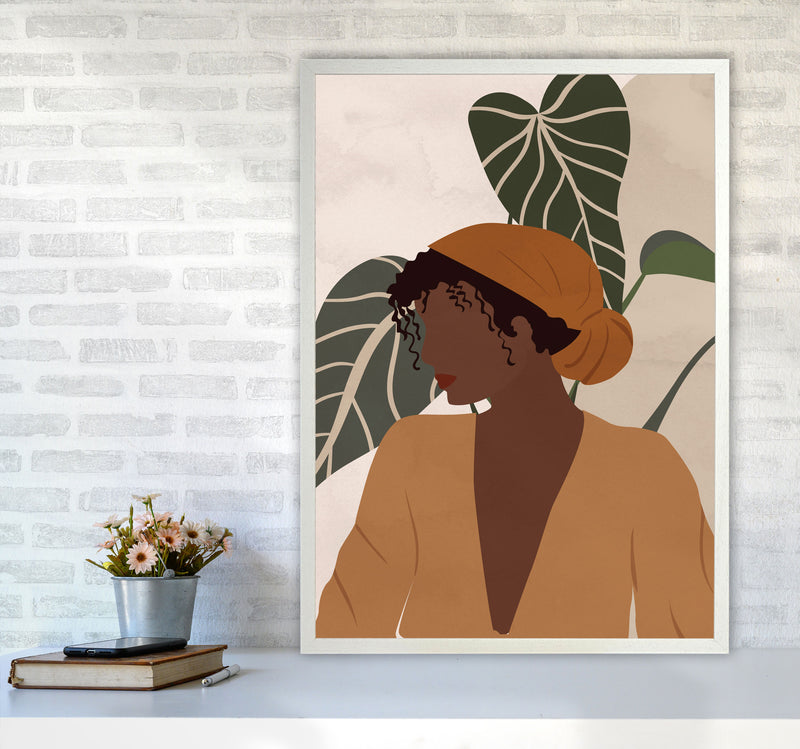 Girl Woman Ethnic Boho Art Print by Essentially Nomadic A1 Oak Frame