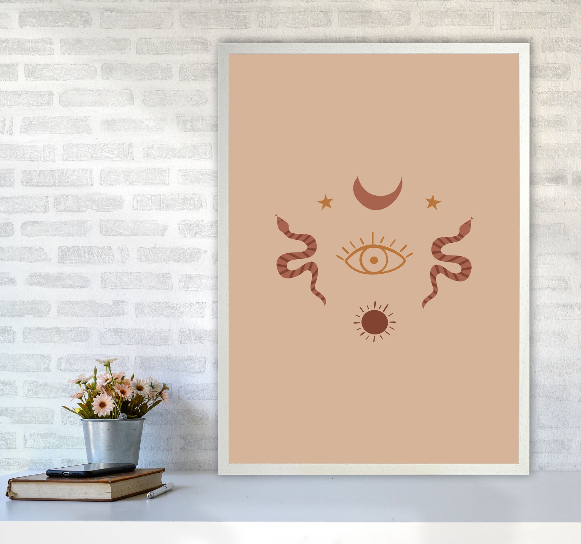 Mystical Art Print by Essentially Nomadic A1 Oak Frame