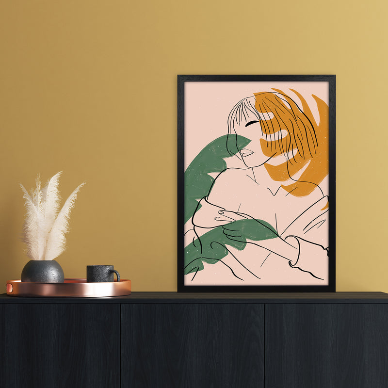 Girl Art Print by Essentially Nomadic A2 White Frame