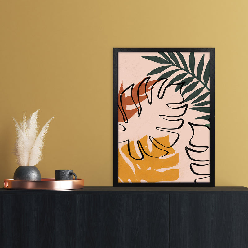 Abstract Plant Art Print by Essentially Nomadic A2 White Frame