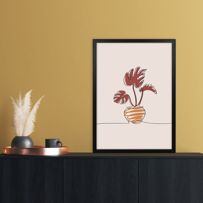 Monstera Art Print by Essentially Nomadic A2 White Frame