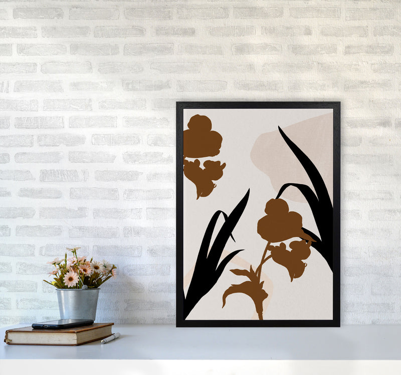 Abstract Leaf 3 Art Print by Essentially Nomadic A2 White Frame