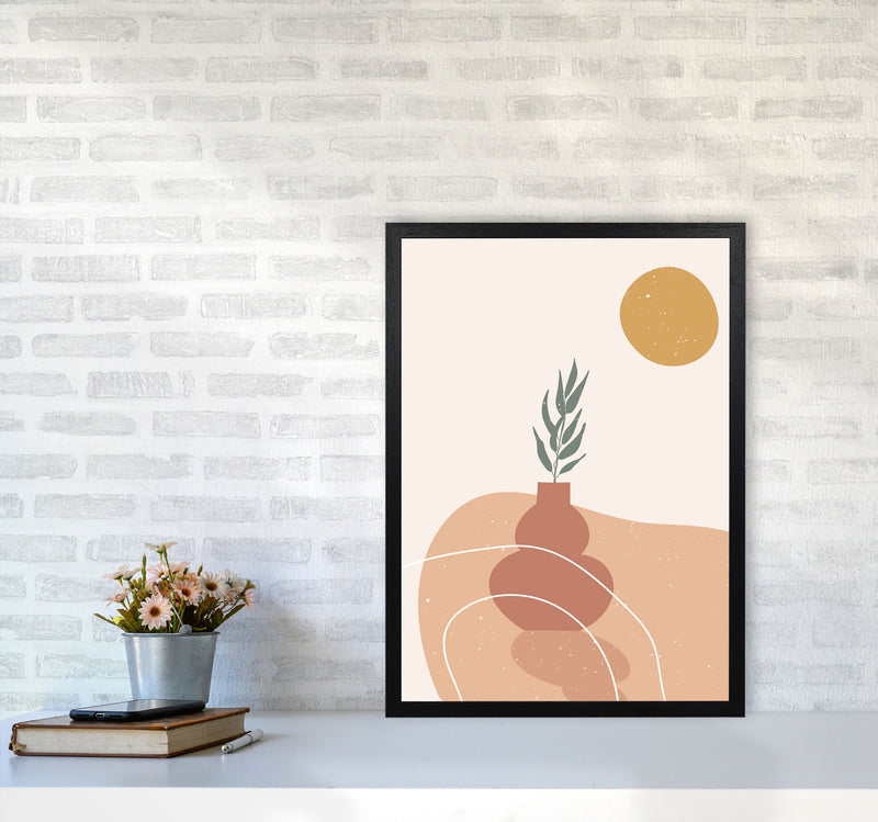 Vase Botanical Art Print by Essentially Nomadic A2 White Frame