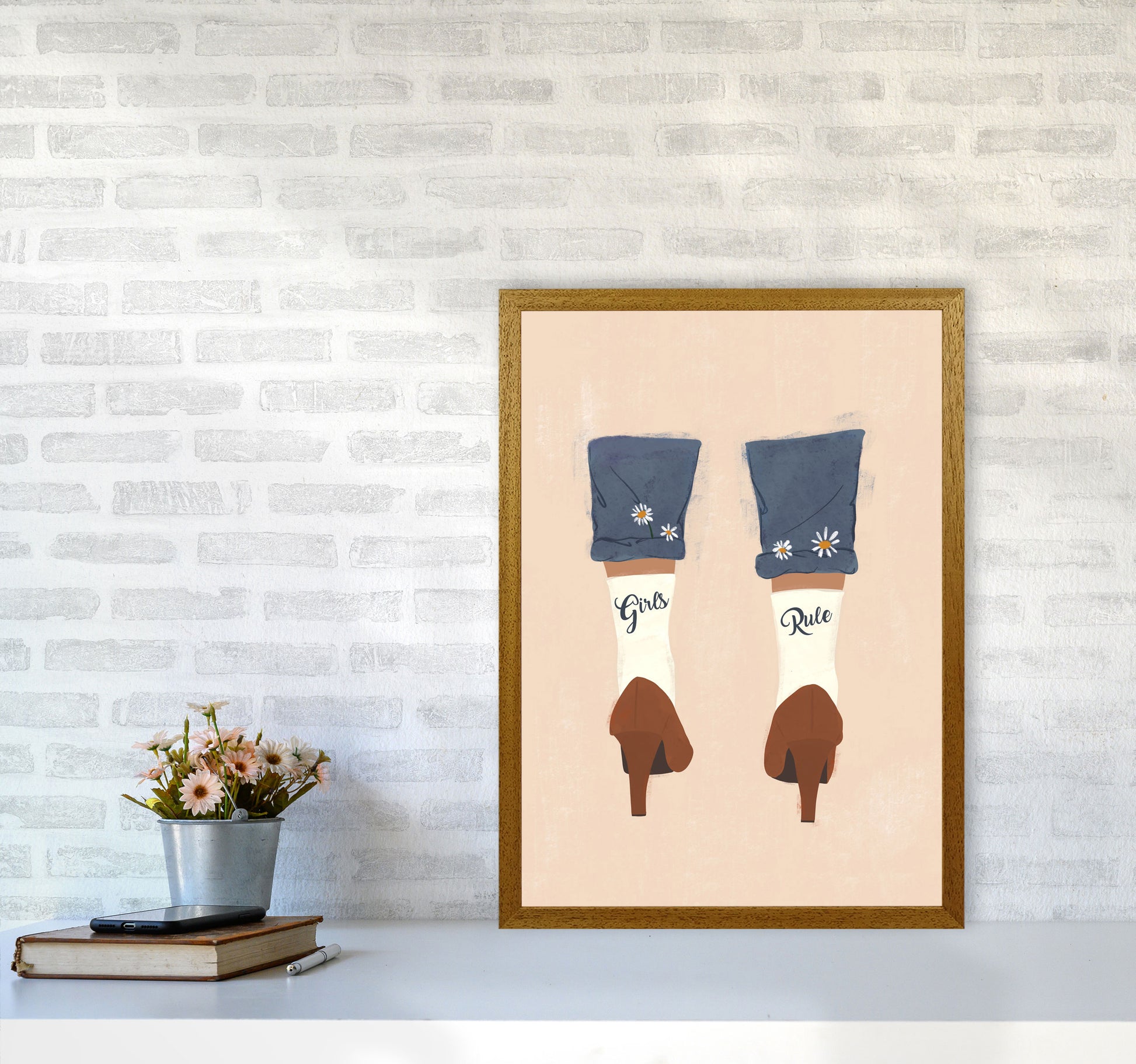 Girls Rule Art Print by Essentially Nomadic A2 Print Only