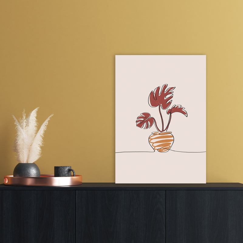 Monstera Art Print by Essentially Nomadic A2 Black Frame