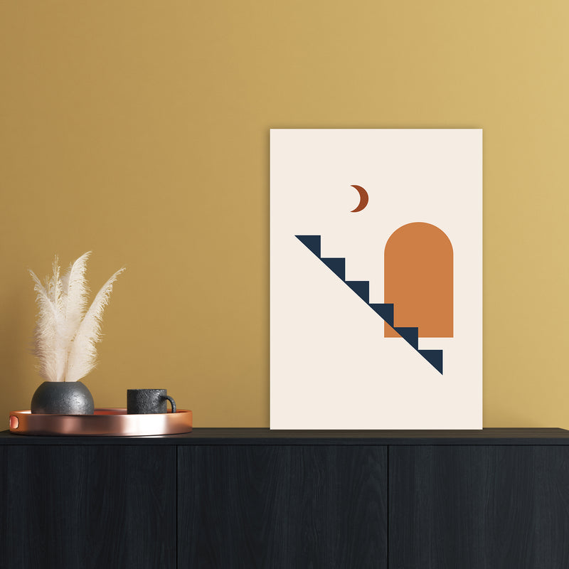 Minimal Geo Art Print by Essentially Nomadic A2 Black Frame