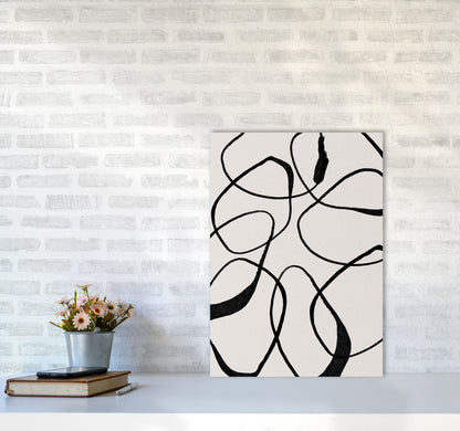 Abstract Scribble Art Print by Essentially Nomadic A2 Black Frame