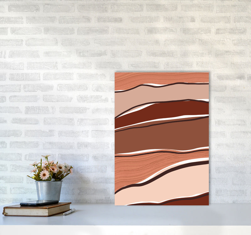 Abstract Stripes Art Print by Essentially Nomadic A2 Black Frame