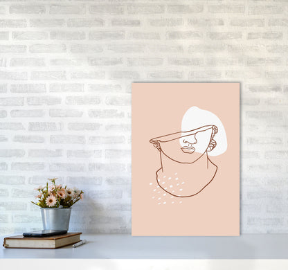 Greek Head Art Print by Essentially Nomadic A2 Black Frame