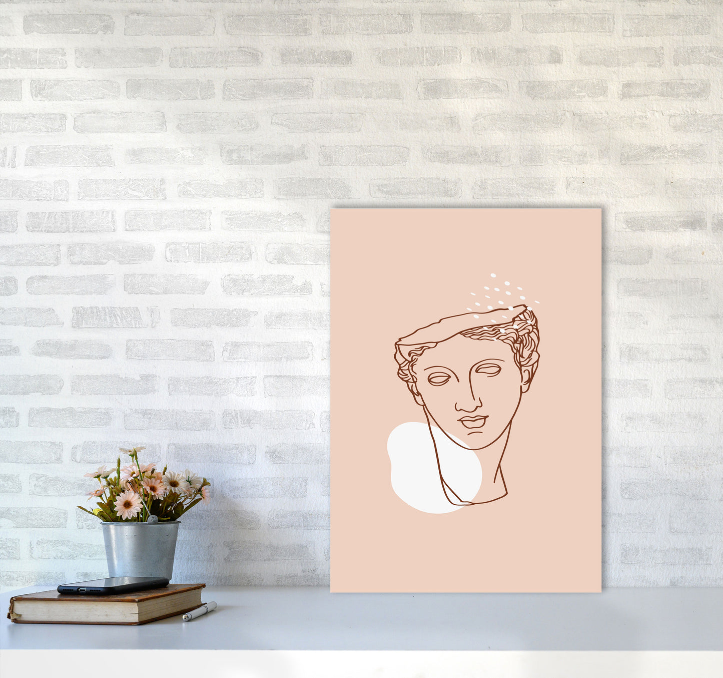 Greek Aphrodite Head Art Print by Essentially Nomadic A2 Black Frame