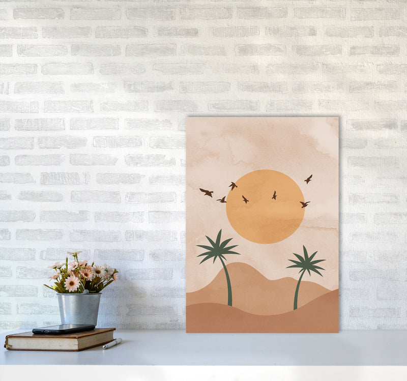 Desert Palm Art Print by Essentially Nomadic A2 Black Frame