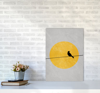 Lone Bird Art Print by Essentially Nomadic A2 Black Frame
