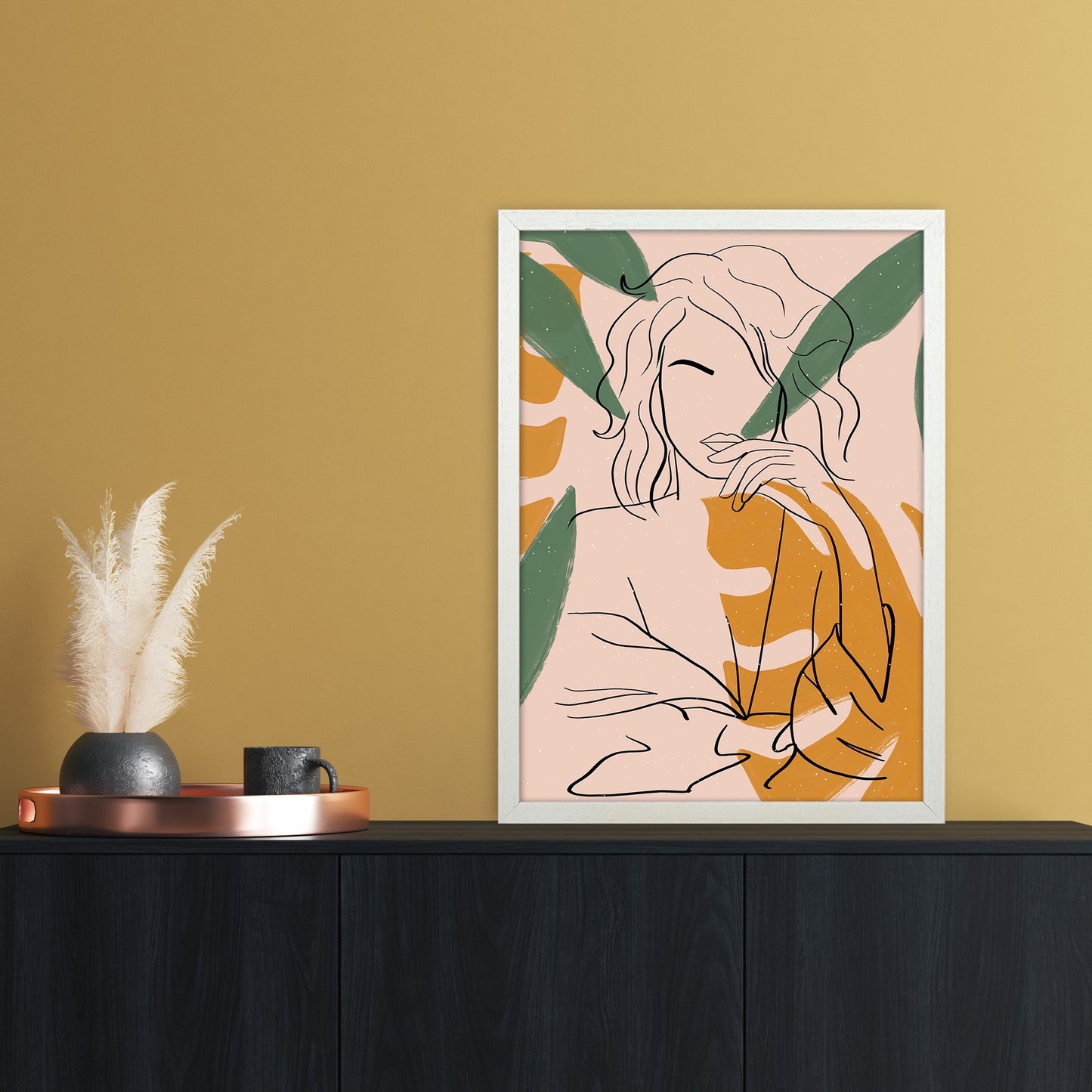 Girl 2 2x3 Art Print by Essentially Nomadic A2 Oak Frame