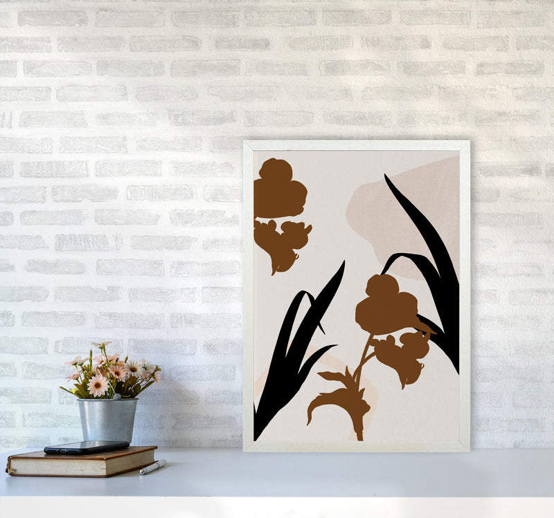 Abstract Leaf 3 Art Print by Essentially Nomadic A2 Oak Frame