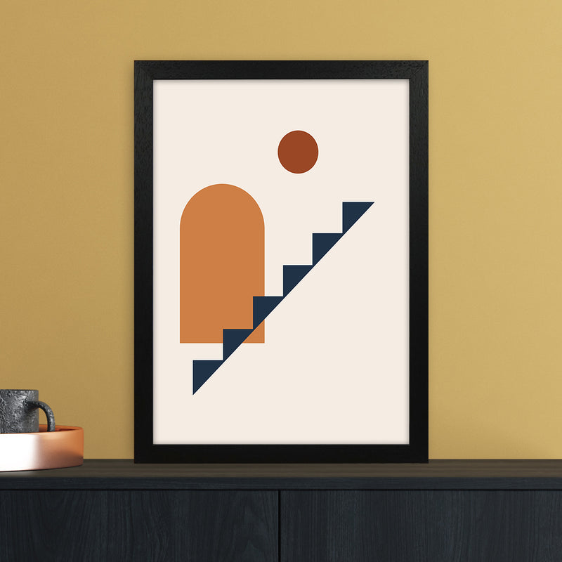 Minimal Geo b 3x4 ratio Art Print by Essentially Nomadic A3 White Frame