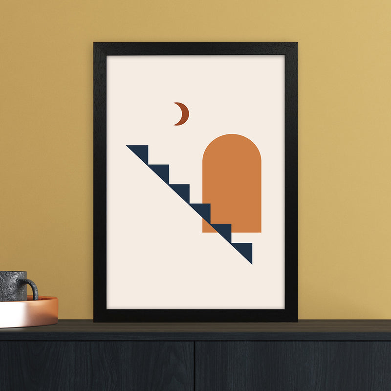 Minimal Geo Art Print by Essentially Nomadic A3 White Frame