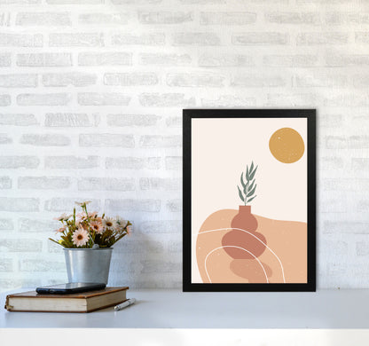 Vase Botanical Art Print by Essentially Nomadic A3 White Frame