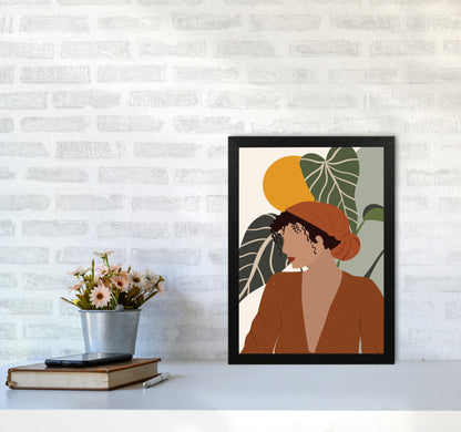 Girl Boho Art Print by Essentially Nomadic A3 White Frame