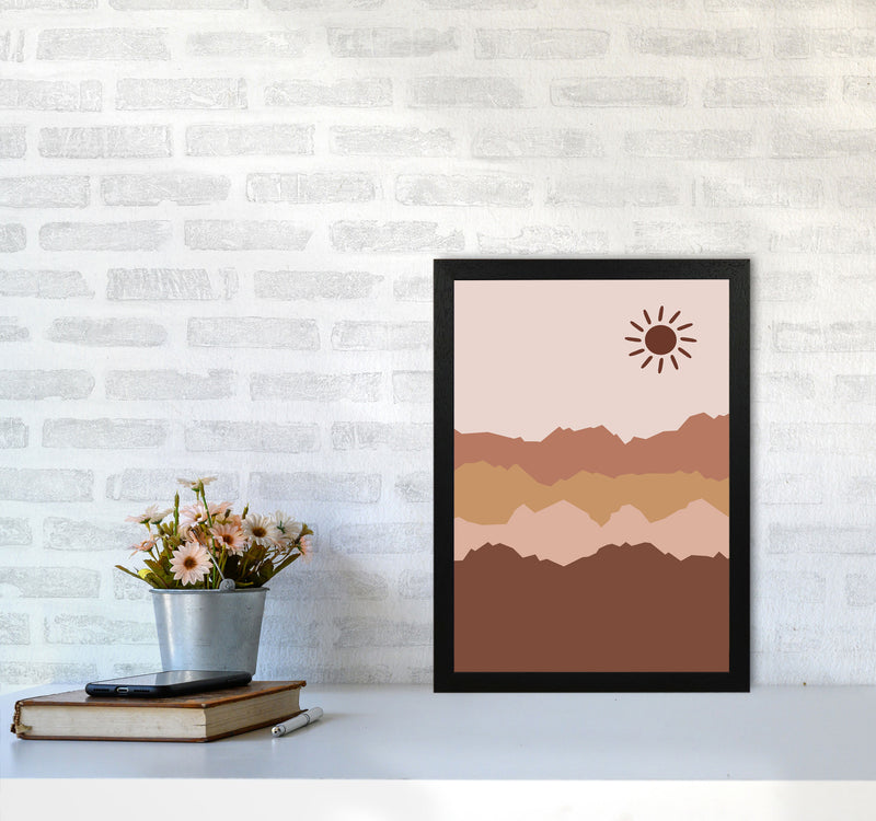 Mountain Sun Art Print by Essentially Nomadic A3 White Frame