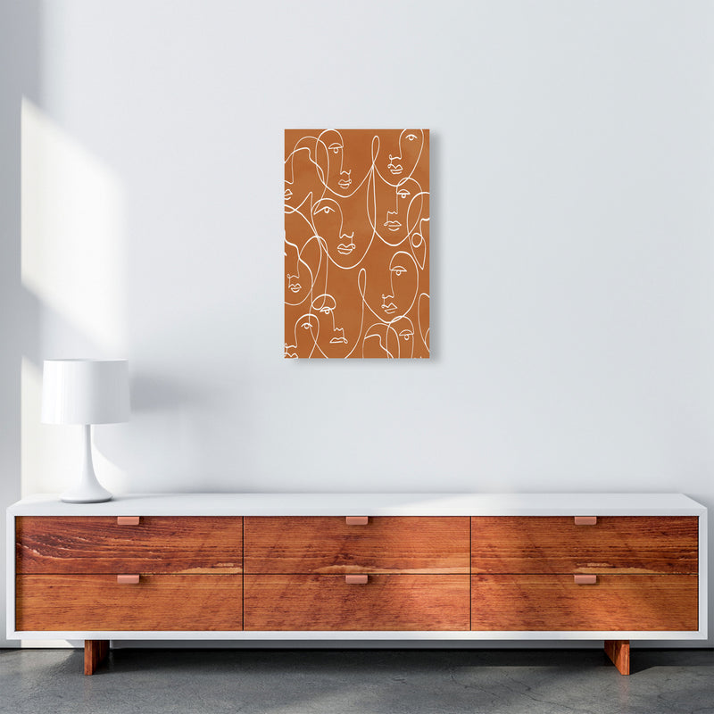 Face Line Art Art Print by Essentially Nomadic A3 Canvas