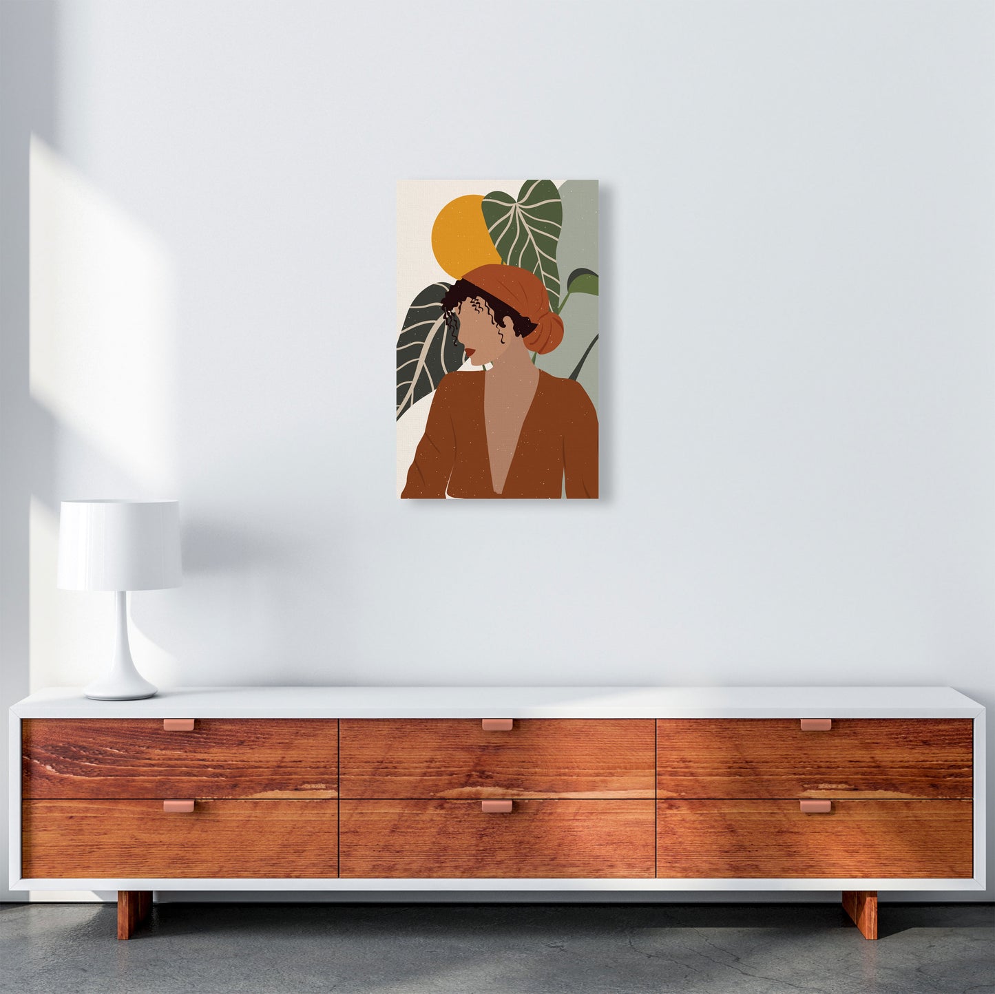 Girl Boho Art Print by Essentially Nomadic A3 Canvas
