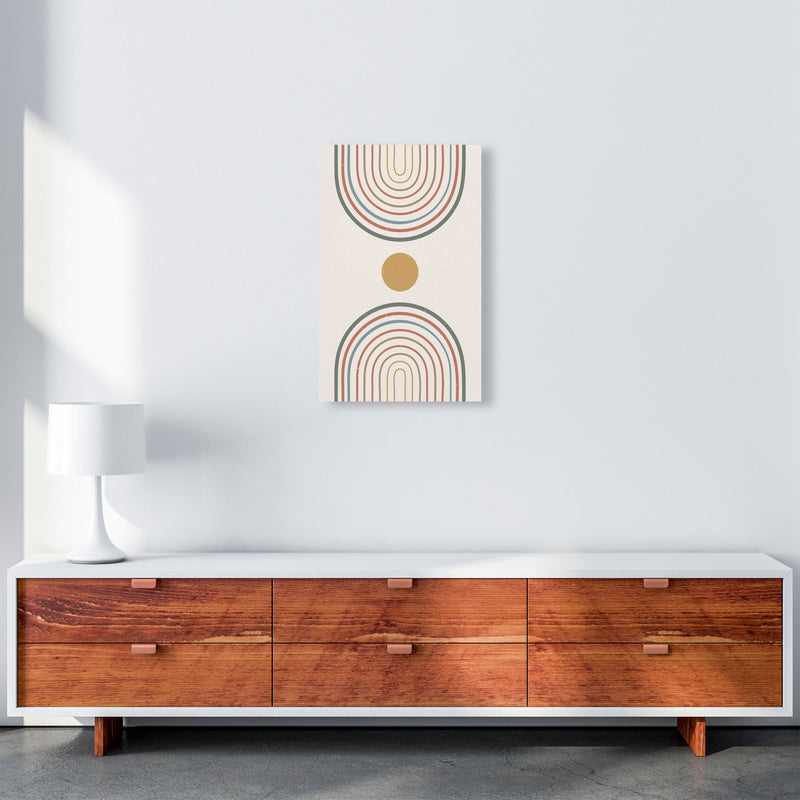 Mid Century Rainbow Sun Art Print by Essentially Nomadic A3 Canvas