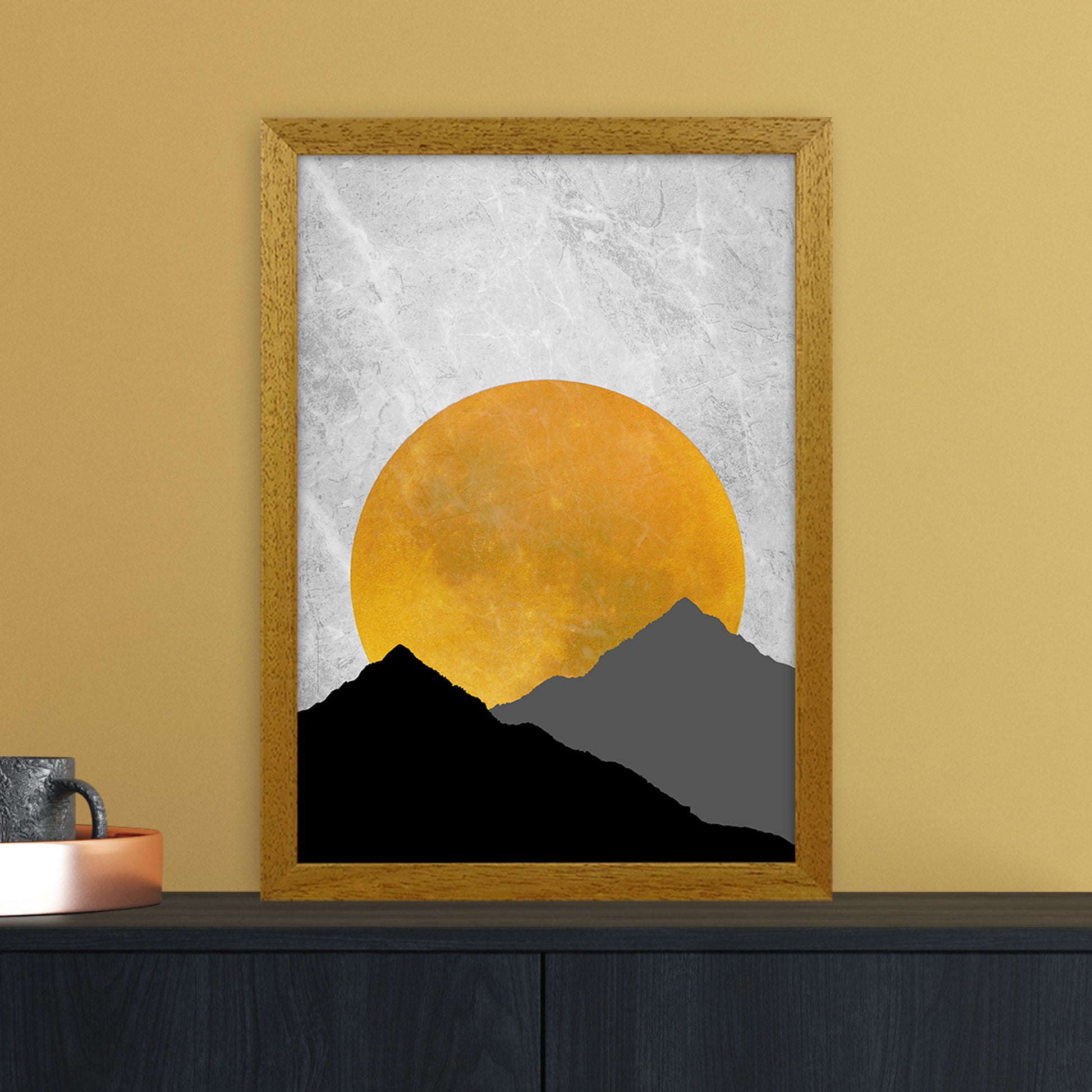The Sunset Mountain Art Print by Essentially Nomadic A3 Print Only