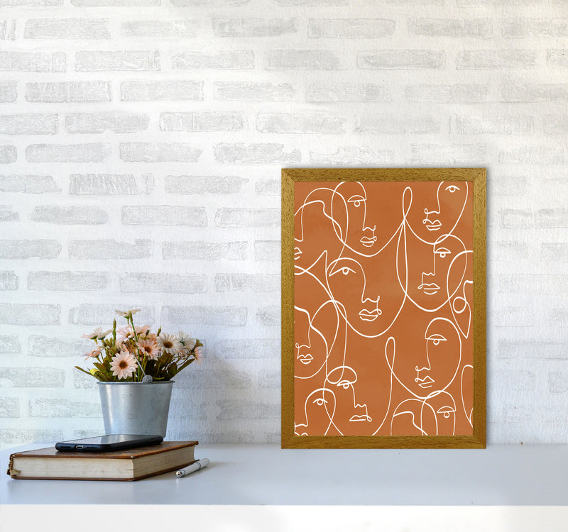 Face Line Art Art Print by Essentially Nomadic A3 Print Only