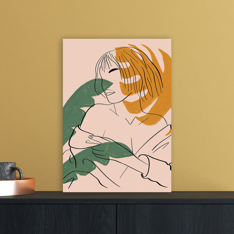 Girl Art Print by Essentially Nomadic A3 Black Frame