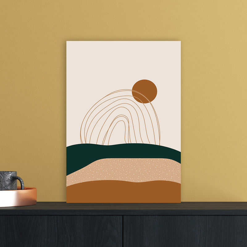 Abstract Rainbow Landscape Art Print by Essentially Nomadic A3 Black Frame